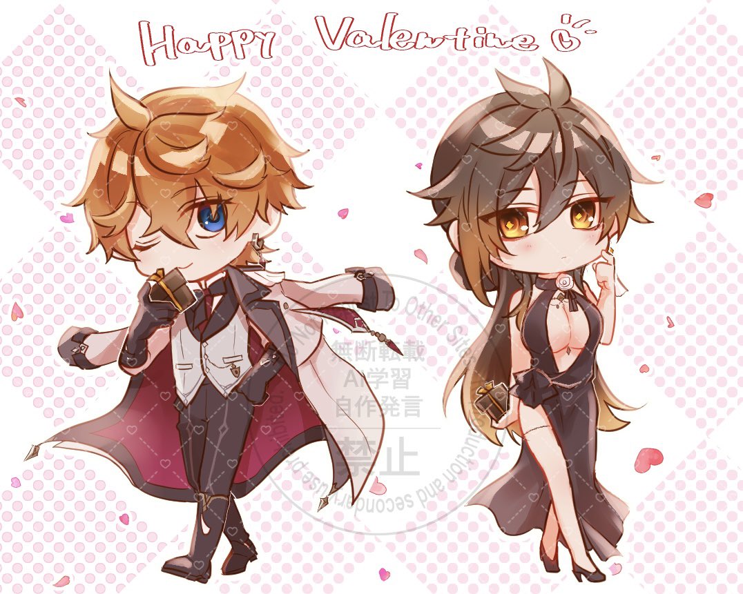 Happy Valentine🍫💝(タル鍾♀)
(イベント無配の絵)