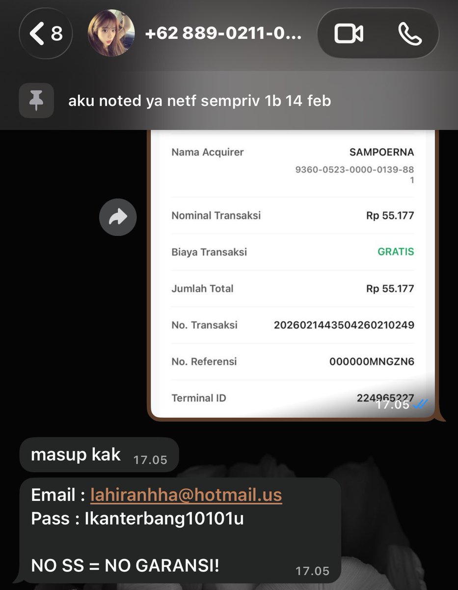 anjay penipu, jangan beli disini guys