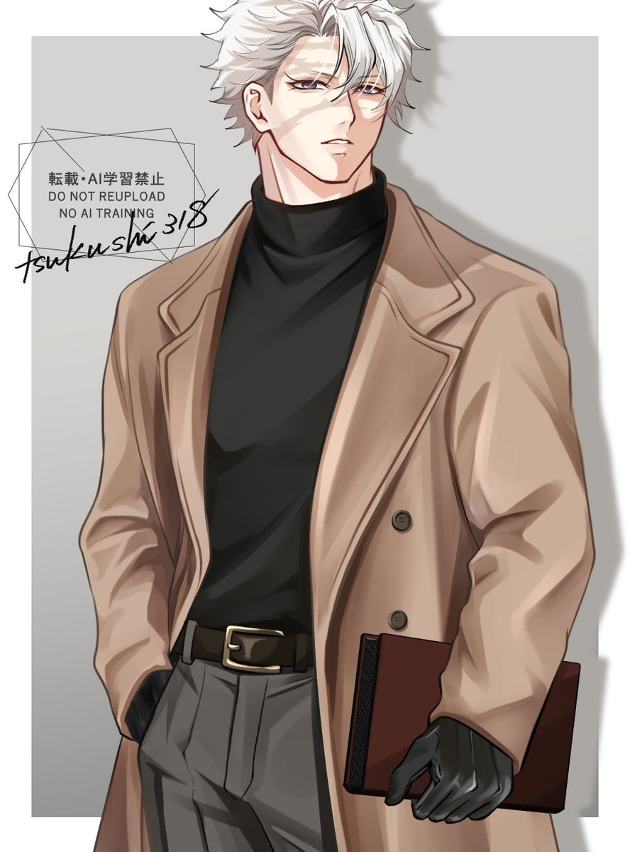 🍃にこういう色のウ-ルのコ-トを着て欲しい…