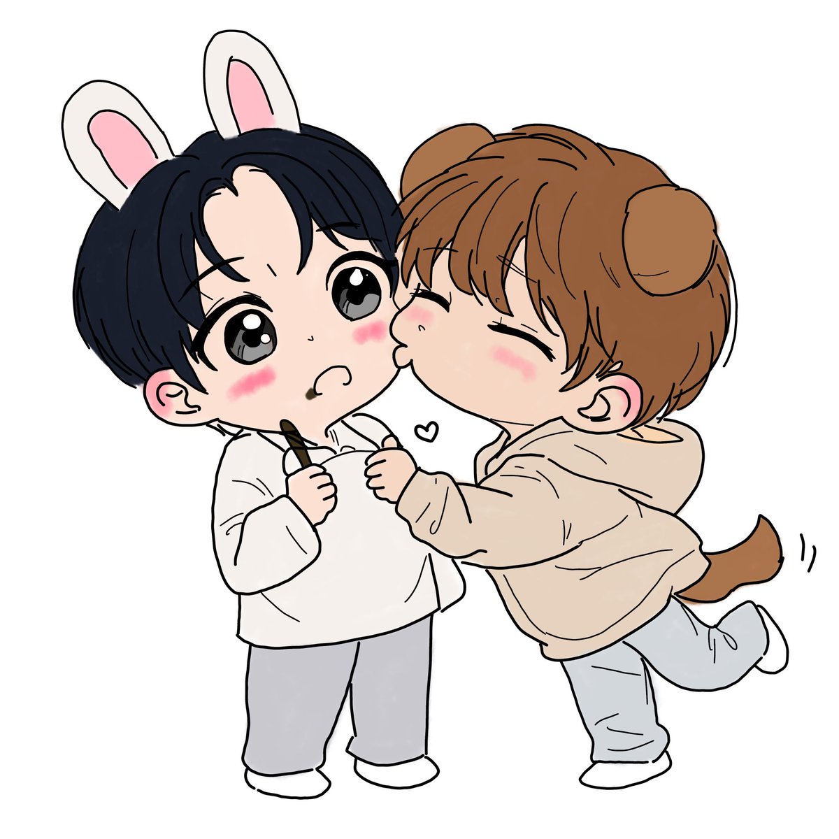 min_sizx's tweet image. Happy Valentine’s Day😻
#승밍 #2min