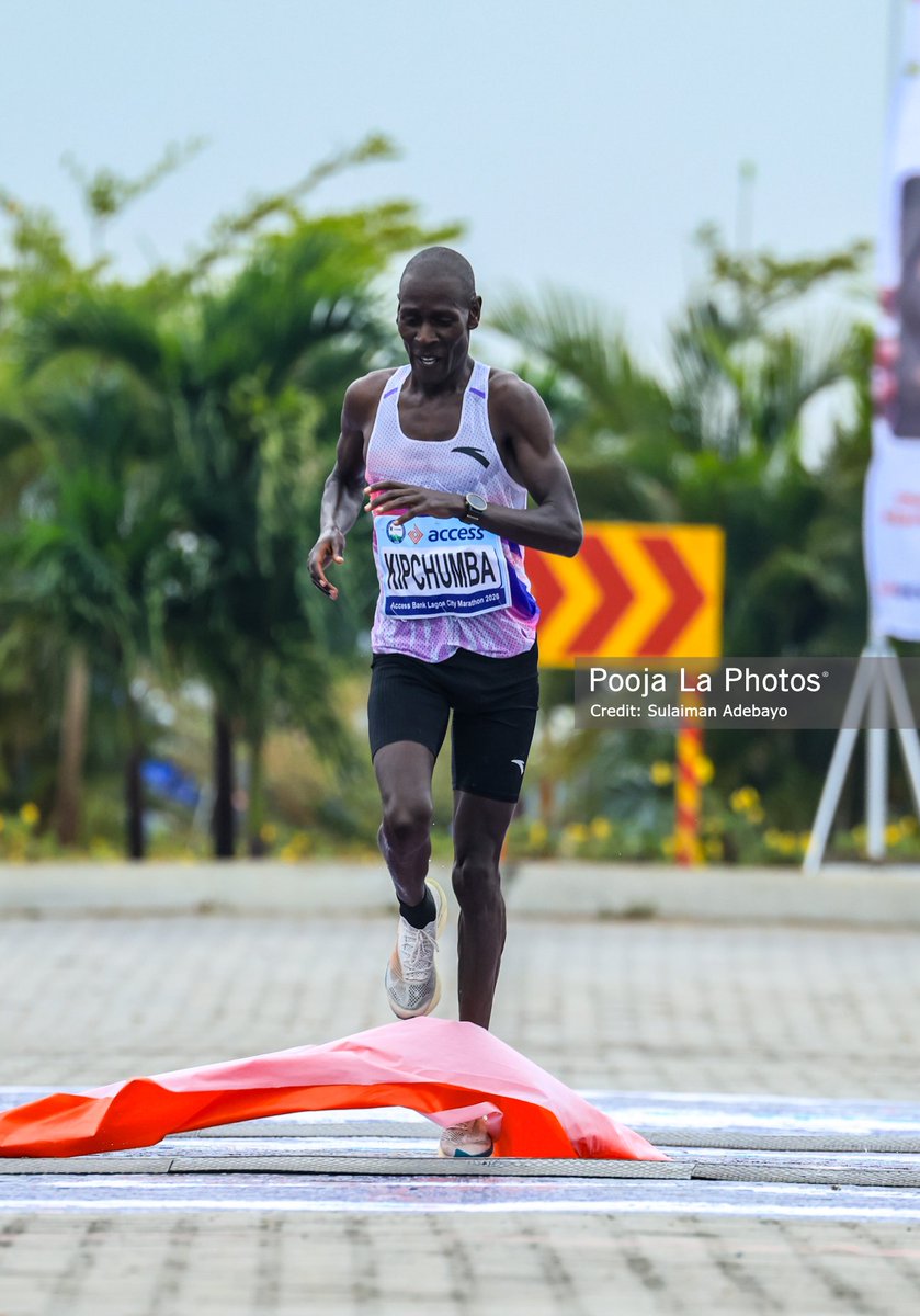 PoojaMedia's tweet image. Kenya's Ezra Kering 🇰🇪 wins the Lagos City Marathon 2026. (Men Category).
