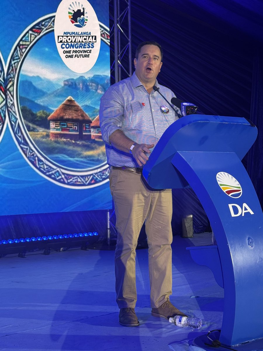 🔴 HAPPENING NOW: DA Leader John Steenhuisen delivers his keynote address at the Mpumalanga Provincial Congress ahead of the announcement of the newly elected leadership ready to get municipalities working

Watch live:
YouTube: youtube.com/live/pQaCjKJQb…

#OneProvinceOneFuture