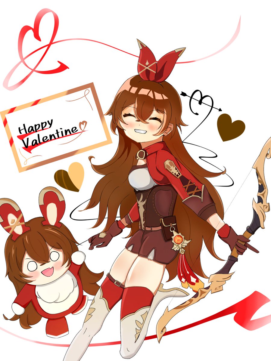 ariskey340's tweet photo. ハッピーバレンタイン！旅人！
#原神　#アンバー　#バレンタイン　
#イラスト https://t.co/9tIDB0ER7D