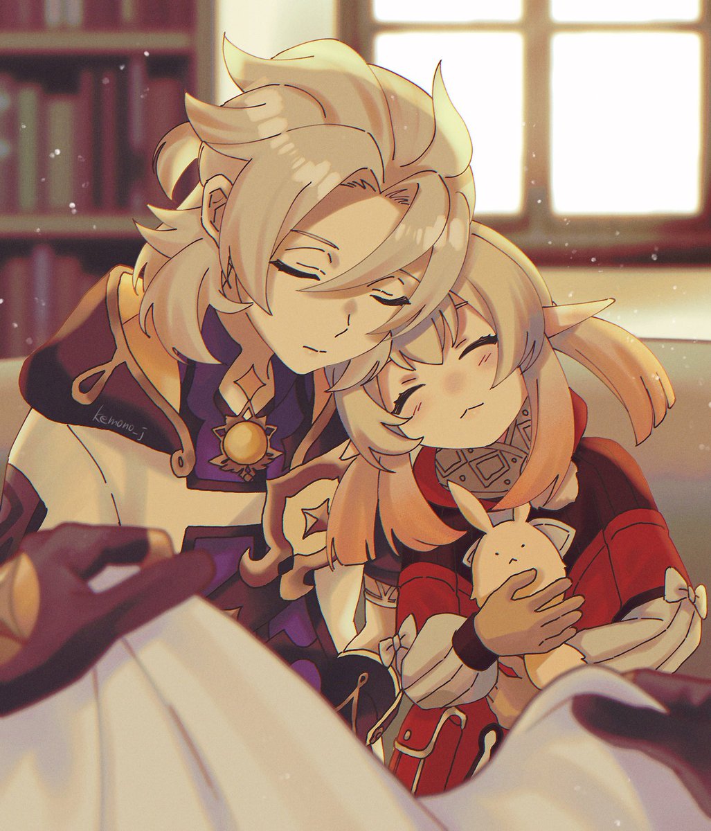 アルベドお兄ちゃん&amp;クレーちゃん
復刻おめでとう〜🌻🍀