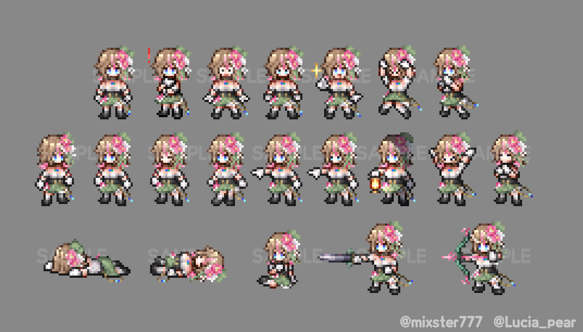 mixster777's tweet photo. こちらのキャラドット・サムネを作成させていただきました✨

私も好きなゲームを配信されるとのことで、気合を入れて配信素材を描かせて頂きました🔥

#イラスト 　#配信素材 https://t.co/7mGEr4G7q5