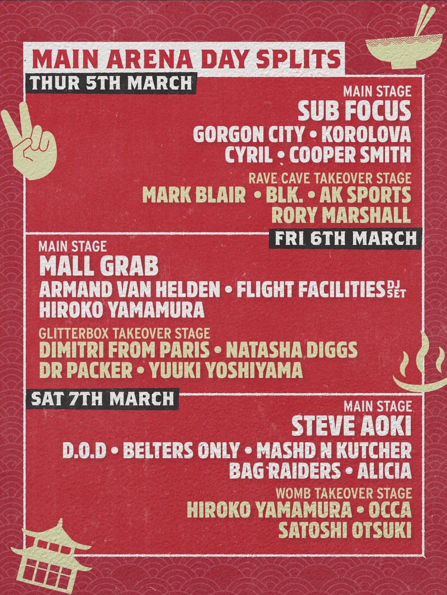 SUB FOCUS、
GORGON CITY、MALL GRABら
豪華DJ出演”雪山の音楽フェス
『SNOW MACHINE』間もなく開幕🔥

📣4日通し券
3/4（水）〜3/7（土）全日参加可能
8つのマウンテンステージ4日間＋2つのメインアリーナ3日間すべて体験できるフルアクセスパス

🔻4日通し券販売中🔻
megatix.com.au/events/snow-ma…