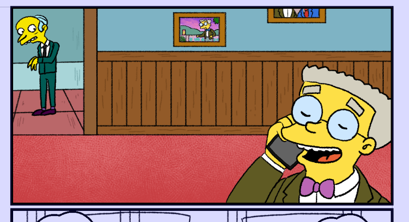 背景描いたけど吹き出しでほぼ消える