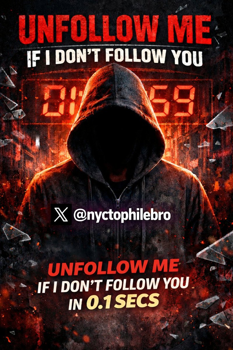 Unfollow me If I didn't follow you in 0.1 sec

I bet 🤝