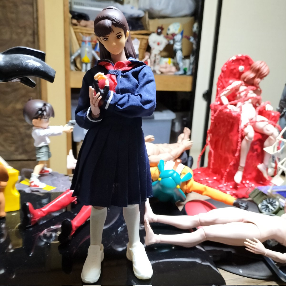 自立可動フィギュア麻宮サキ(南野陽子さんバージョン)完成しました。