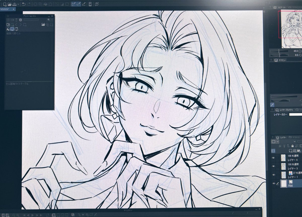 バレンタインということで
辛抱堪らずドミナ様を描いています...✍️💛🖤