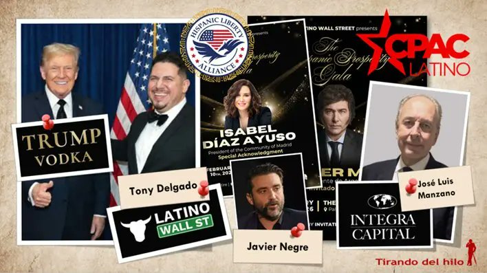 📣 Tony y Henry Delgado, condenados por narcotráfico, organizaron la Gala en Mar a Lago en la que participaron Ayuso, Milei y Negre.