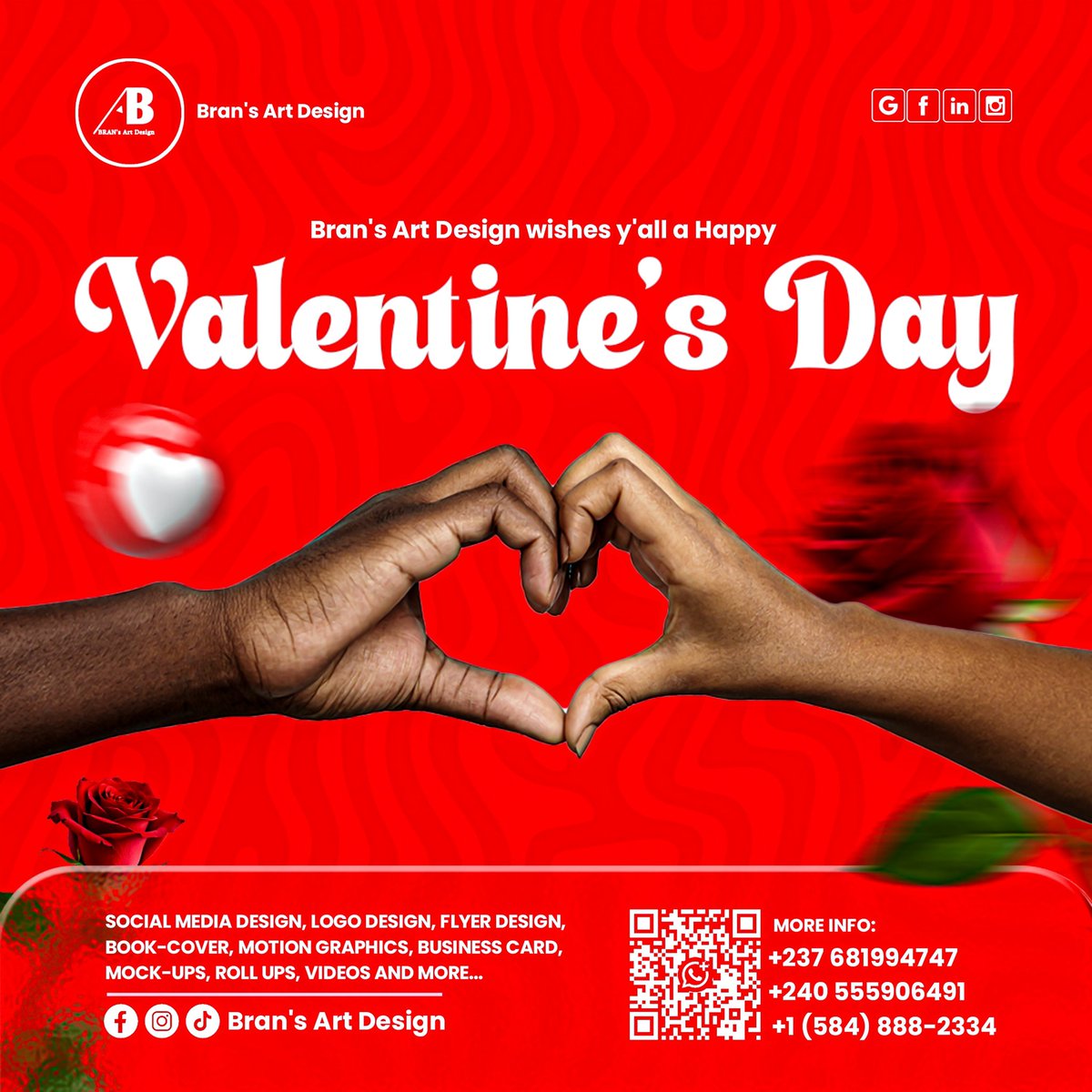 BrandaoPicture's tweet photo. Happy Valentine's Day to you all 
Bonne saint Valentin à tous 
#ValentinesDay #bransartdesign #love #graphics #designer #GraphicDesigner https://t.co/paaW2V0mvA