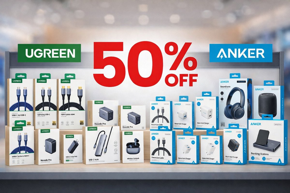 rashed_money's tweet image. 🔥 الخصم صار 50% رسميًا 🫡🫡
منتجات UGREEN و Anker في بازار أمازون 🤯

يعني ايش؟ 😁
يعني تشيل:
🔌 كيابل
⚡ شواحن
📱 كفرات
🎧 اكسسوارات جوال
بأسعار خورافية 😰😰