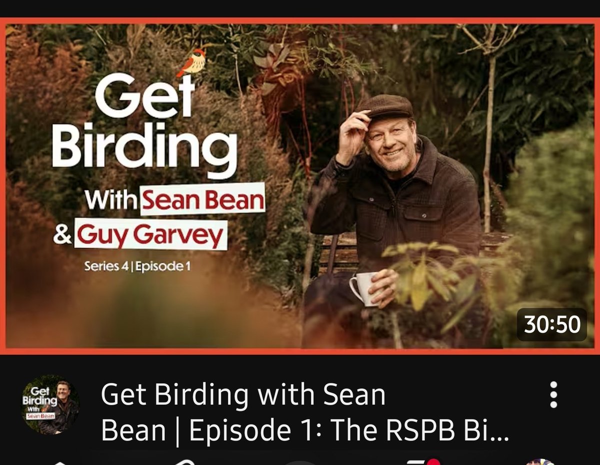 Imagine my shock on opening YouTube this morning to see Sean Bean on "Get Birding". First comment under the video... "surely he doesn't die in this series"? 😂 😂 😂 😂