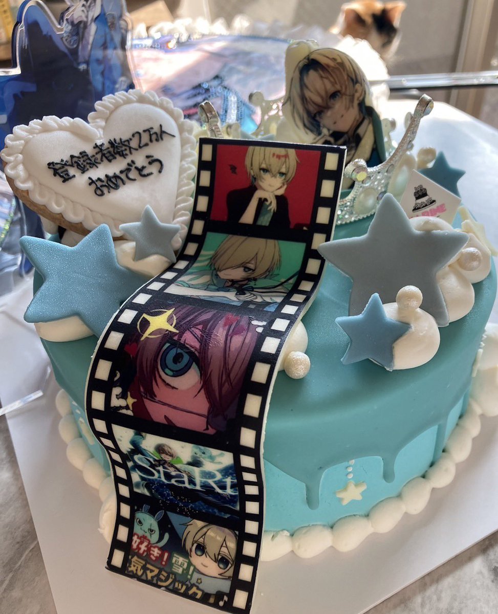 ore_chi_chi's tweet photo. 推し活ケーキ🪼🫧

#あおそら推し活部
#あおそら保証人 https://t.co/K9py9po31h