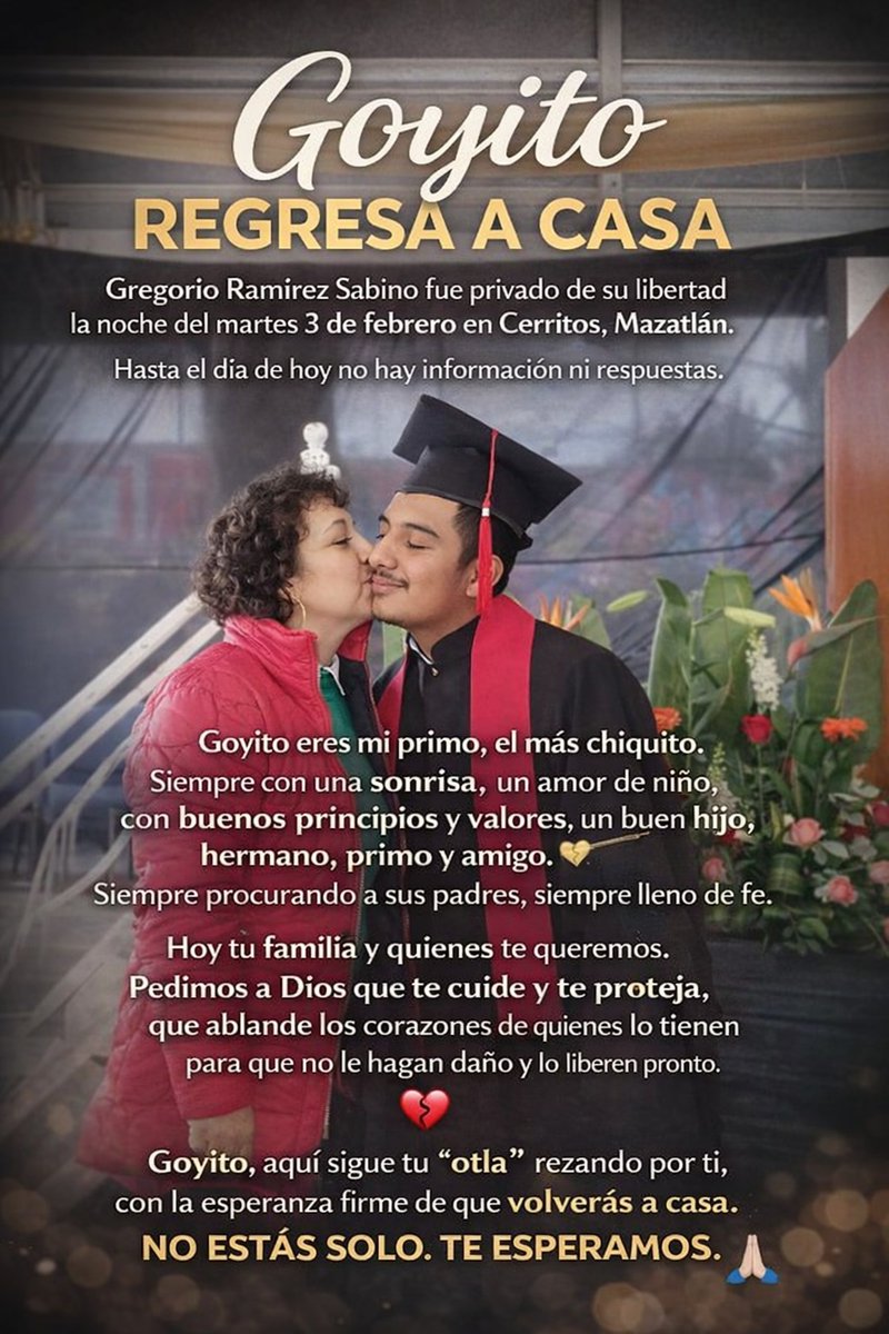 BraulioTorres12's tweet photo. @AztecaNoticias #Ayuda los esperamos en casa son familia #Mazatlan #Omar #Javier #Gregorio #Oscar @OHarfuch  @Claudiashein https://t.co/8YquDps8fL