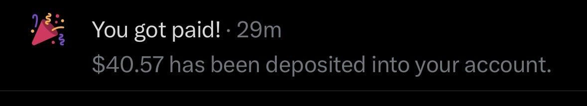 मेरा बहुत समय से क्रिएटर रेवेन्यू शेयरिंग बंद था फिर भी मेरा payout आ गया। थोड़ा आया लेकिन कुछ तो आया।
जब हम ट्विटर X पर एक दूसरे से मिलकर काम करते है तो हमारा पेआउट जरूर बनता है
मेरा ट्विटर X पर सहयोग करने वाले साथी
<a href="/Mr_BajrangJajra/">Mr_Bajrang Choudhary</a> 
<a href="/jitendr_lakhani/">Dᴏʀᴀᴇᴍᴏɴ ☠️</a>
आप दोनों भाई ने समय समय पर