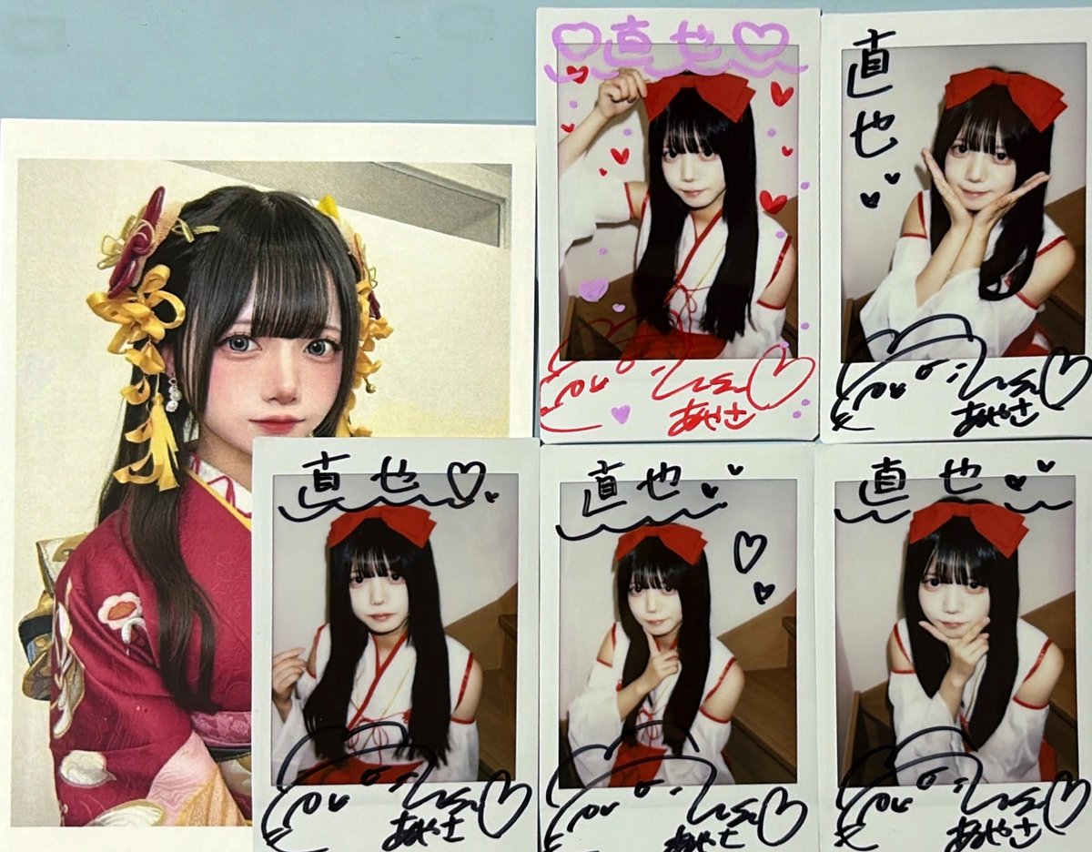 そういやあやさの巫女チェキ届いてました☺️ 宛名書き忘れてて漢字で