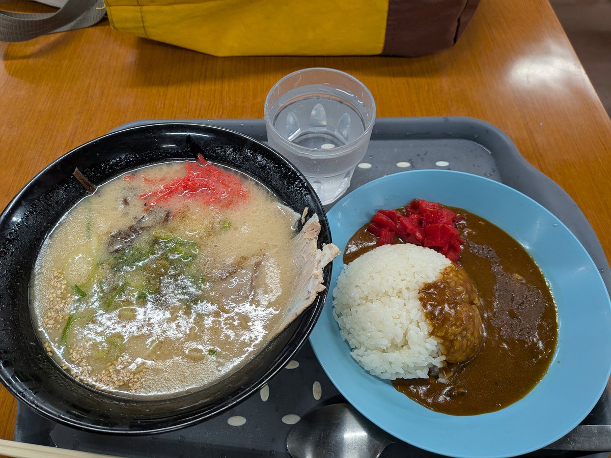 会社撤収。実質30分掛からない作業の為に何やってんだか。

びっくり市の食堂でラーメンミニカレーセット食って帰る。
こういうのでいいんだよこういうのでって感じのラーメンと、値段の割にやたら美味いカレーの組み合わせ。650円。

野菜買って帰るかーとぶらついてたらドゲンジャーズ撮影してた。