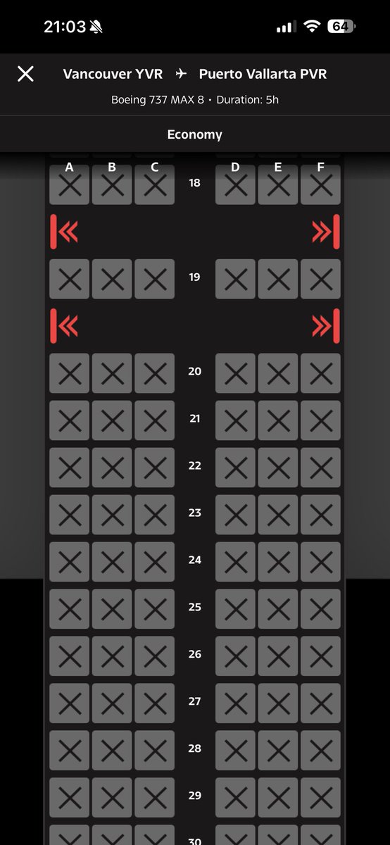 RyanVoutilainen's tweet image. I hear México is popular w/ Canadians this time of year…the plane for my #AC970 from YVR to PVR tmrw (Sat 14th) is completely full! 😳 
While I know flights are often overbooked, not sure I’ve seen it on this route.

#ShareYourTravels #AirTravel #AvGeek #Aviation #AviationNews