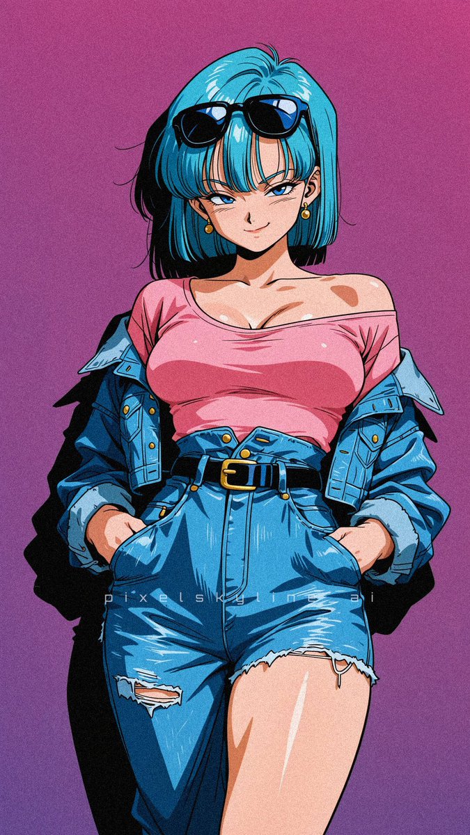 Capsule Corp CEO of Drip. 💊 . . . #aiart #anime #bulma #DragonBall