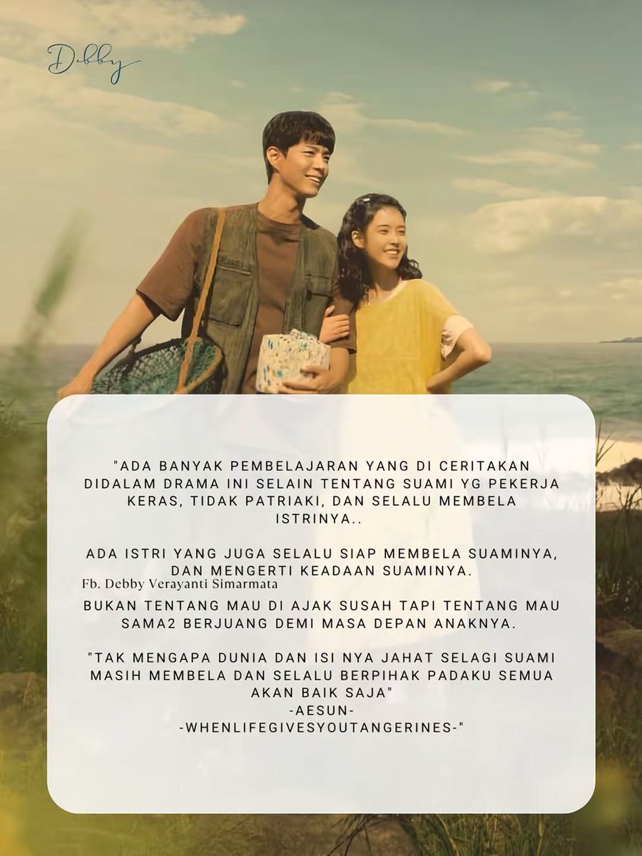 SangMa_Chan's tweet photo. -When Life Gives You Tangerines- 
Drama penuh makna tentang hidup yang realistis🤍 https://t.co/VmXYAADEbp