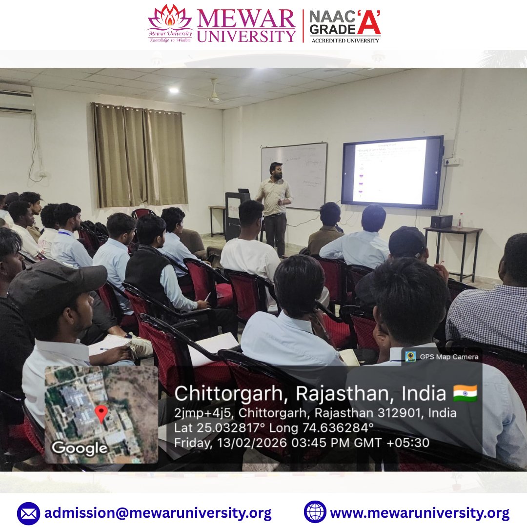 universitymewar's tweet photo. 🔋⚡The Department of Engineering at #MewarUniversity successfully organized a #ValueAddedCourse (VAC) on “Battery Management System in Electric Vehicles”, aimed at enhancing practical knowledge and industry-oriented skills in the rapidly growing Electric Vehicle sector.

#Skill https://t.co/4fCwA3JPux