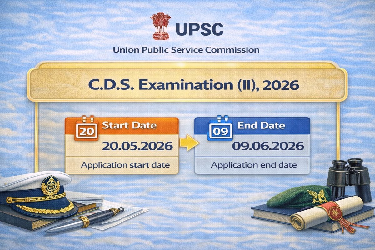 Dmittestcenter's tweet image. 🪖 UPSC CDS (II) 2026 Applications Open!
📅 20 May – 09 June 2026
Start your defence career with expert guidance.

📞 +91 9319336222
🌐 mindgroom.com

#CDS2026 #UPSC #DefenceCareer #IndianArmy #IndianNavy #IndianAirForce