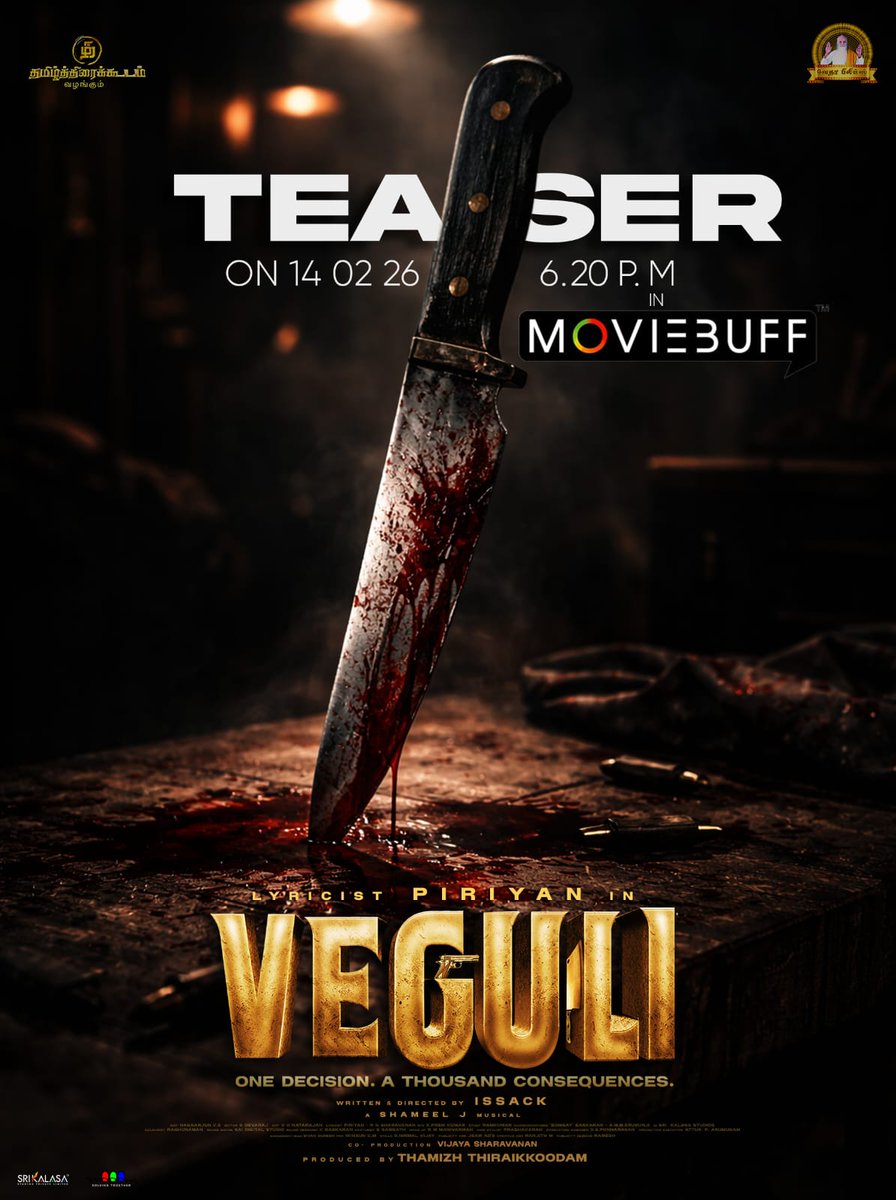 CinemaInbox's tweet photo. Checkout this exciting Teaser of #Veguli Produced by @thiraikkoodam @Vedhaafilms and Directed by #Issack
#வெகுளி #veguli #veguliteaser
#happyvalentinesday
#happyloversday
@PiriyanLyricist @mohamadissack @shameelj1 @dnair240
@Sharmy_universe @Nanbananba2 @Danielanniepope @chaplinbalu @editordevaraj @MartinMart94751 @Winsun_PRO