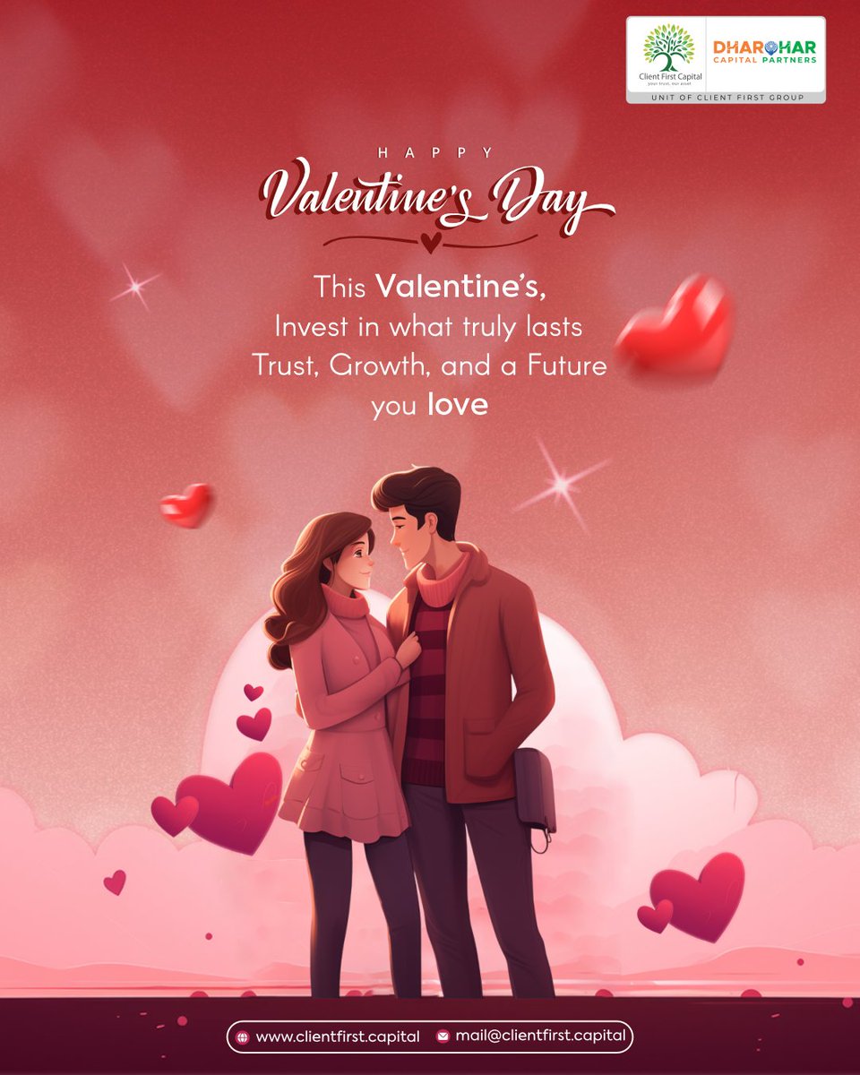 capital_client's tweet photo. Love grows stronger when your future is secure ❤️
This Valentine’s, invest in trust, growth, and a tomorrow you truly believe in.

(Valentines Day, Smart Investing, Future Planning, Client First, Financial Goals, Invest Smart, Love And Growth, Client First Capital) https://t.co/pkTU3G5r61