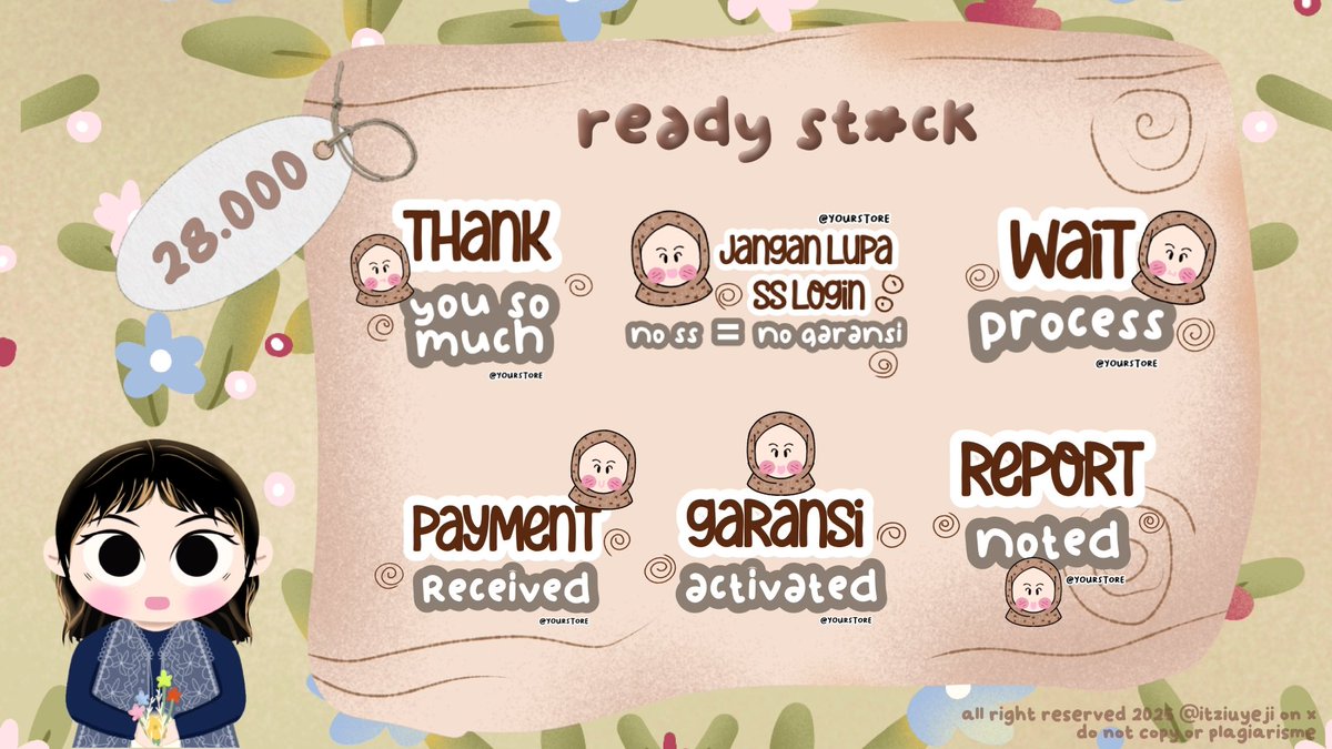 itziuyeji's tweet image. 𖦹 ciao!  help  repost,  thank  you  ᥬᩤ

ekhem 💬  aku  bawa  sticker  pack  rs  nich  🧕🏻🫰🏻 
bisa  dijemput  via  wa  iaa.

#zonauang  🥨🐿️