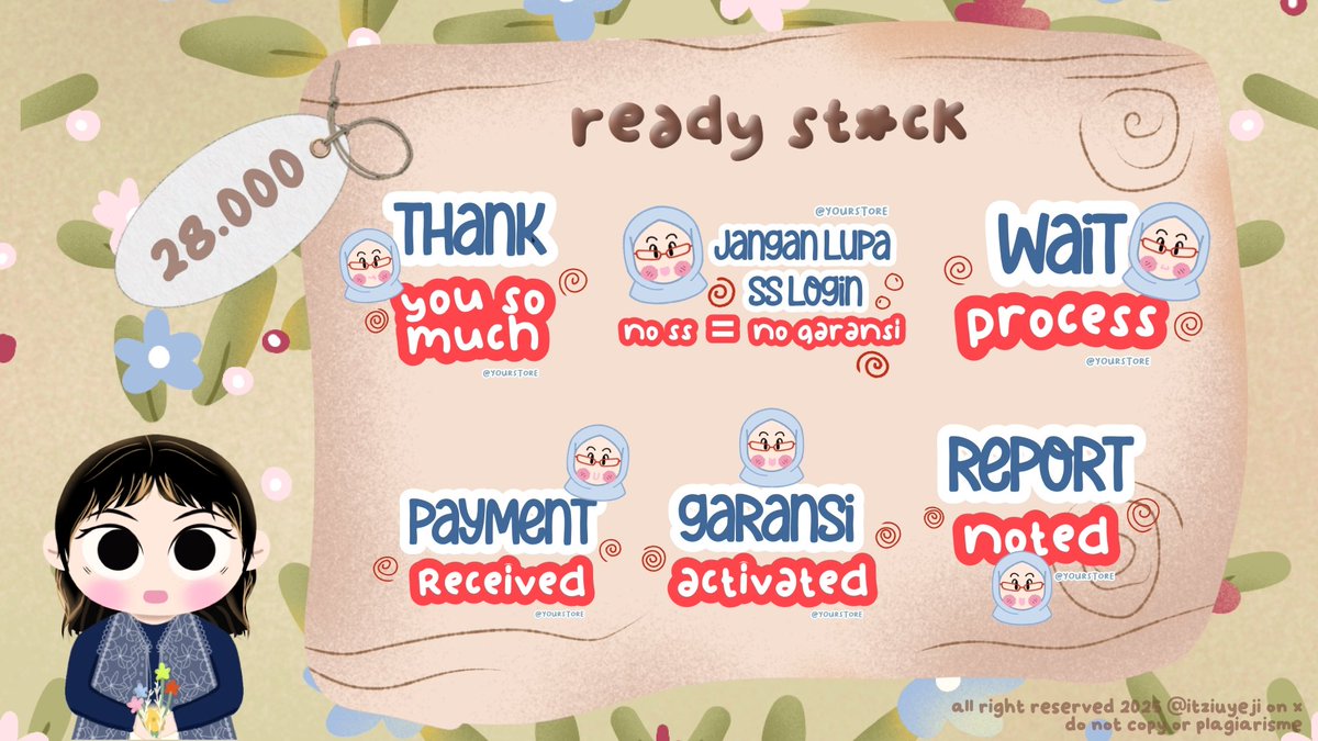 itziuyeji's tweet image. 𖦹 ciao!  help  repost,  thank  you  ᥬᩤ

ekhem 💬  aku  bawa  sticker  pack  rs  nich  🧕🏻🫰🏻 
bisa  dijemput  via  wa  iaa.

#zonauang  🥨🐿️