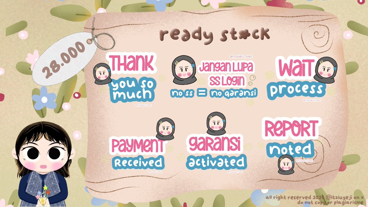 itziuyeji's tweet image. 𖦹 ciao!  help  repost,  thank  you  ᥬᩤ

ekhem 💬  aku  bawa  sticker  pack  rs  nich  🧕🏻🫰🏻 
bisa  dijemput  via  wa  iaa.

#zonauang  🥨🐿️