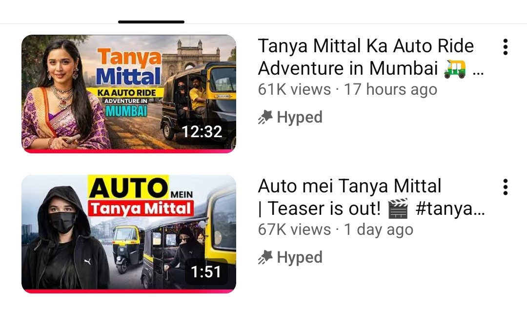 This Two recent video pe Hyped ⭐ dikha raha 😭❤️🧿 <a href="/itanyamittal/">Tanya Mittal</a> #TanyaMittal #TanyaMittal𓃵
