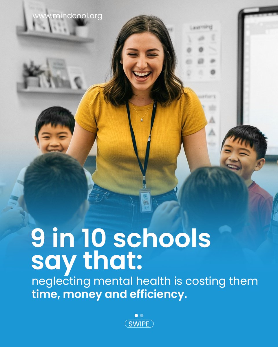 Mindcool647688's tweet photo. Is your school losing focus due to ignored student mental health?
9/10 schools say wellbeing impacts academics & discipline.
Partner with MindCool for happier students and stronger schools.
📞 +91 9995 665 551
🌐 https://t.co/M5JpwDlWaa
#mindcool #Success #happystudents https://t.co/tOKESnscjy