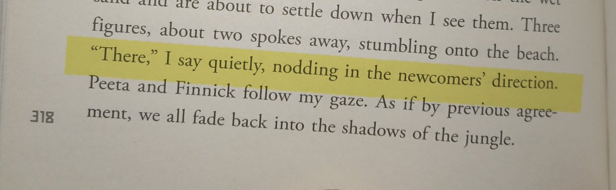 Rereading Catching Fire and found another mention of newcomers. This is an even smaller detail, but still. It caught my eye to see this word referenced again #hungergames #catchingfire