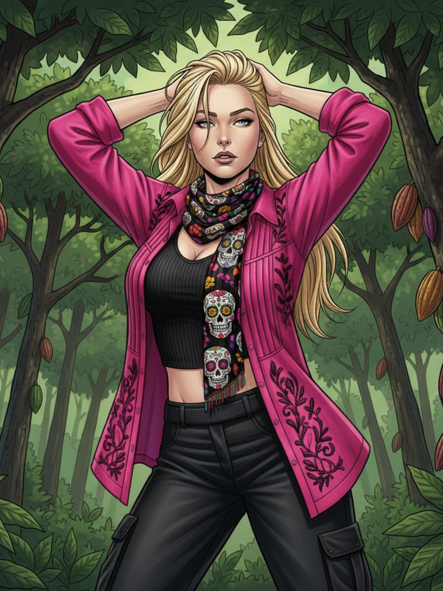 wh1s80's tweet image. ちょっと南米豆知識のコーナー🇲🇽🇨🇺 マリーの着ているのはグアヤベラシャツ（Guayabera)。中南米やカリブ海諸国（特にキューバやメキシコ）で愛されている伝統的なシャツなんだ。​中南米では、このシャツはネクタイを締めない代わりの「礼装」として認められているよ。

#Guayabera
#Mexico
#Cuba