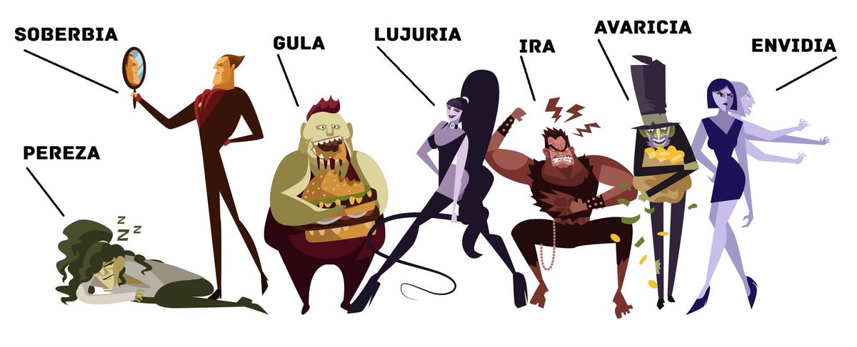 Los 7 pecados capitales dominantes en diversas aplicaciones y redes sociales: #Cuaresma2026 
1. Pereza: Netflix 
2. Soberbia: Linkedln 
3. Gula: Instagram
4. Lujuria: Tinder
5. Ira: X 
6. Avaricia: Amazon
7. Envidia: Facebook