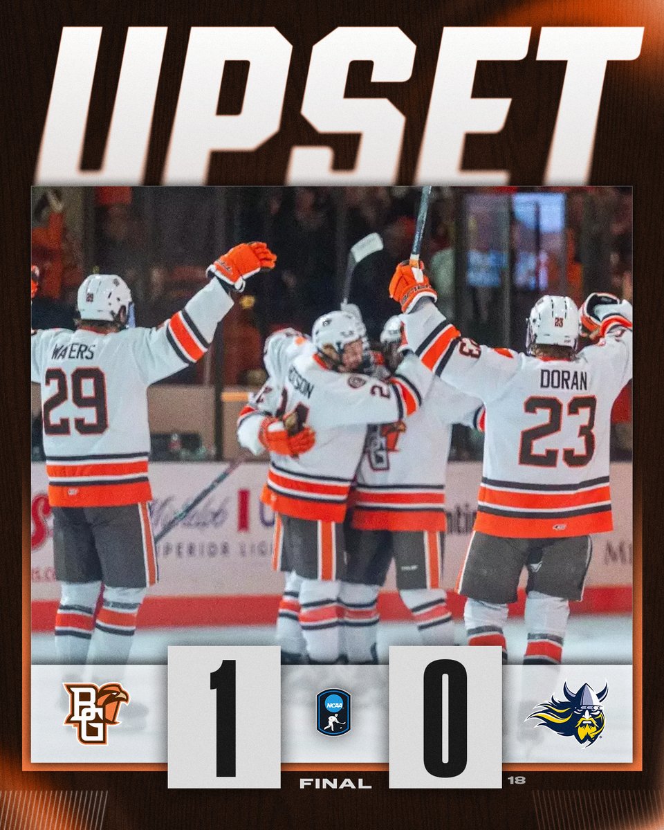 FALCONS WIN 🚨

<a href="/BGSUHKY/">BGSU Hockey</a> defeats No. 18 Augustana, 1-0! 

#NCAAHockey