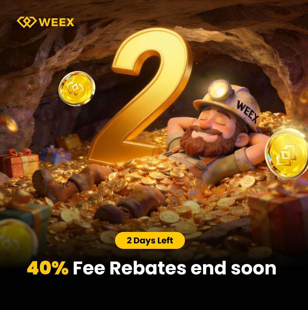 SleeK_OnChain's tweet photo. FINAL CALL
Up to 40% rebates — happening in real time.
Final days to earn yours.
👉 Trade now→ https://t.co/McIgCOHr6R
#WEEX #ASP #Crypto #bb27 #SGEvGS https://t.co/dSc9ipg3Mj