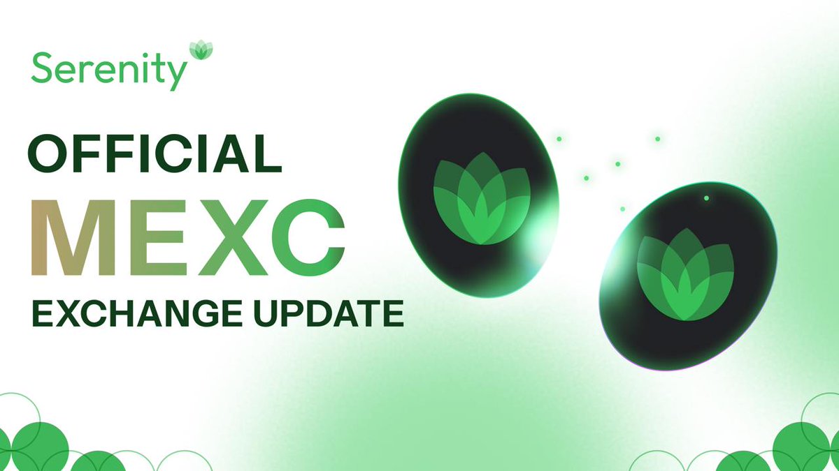 🚨 Official MEXC Exchange Update

<a href="/MEXC_Official/">MEXC</a> has officially announced full support for the Serenity ($SERSH) token swap and rebrand to Real World Services ($RWS).

🔹 Key Details

📅 Feb 17, 08:00 UTC
SERSH deposits, withdrawals, and trading close

📅 Feb 17, 16:00 UTC