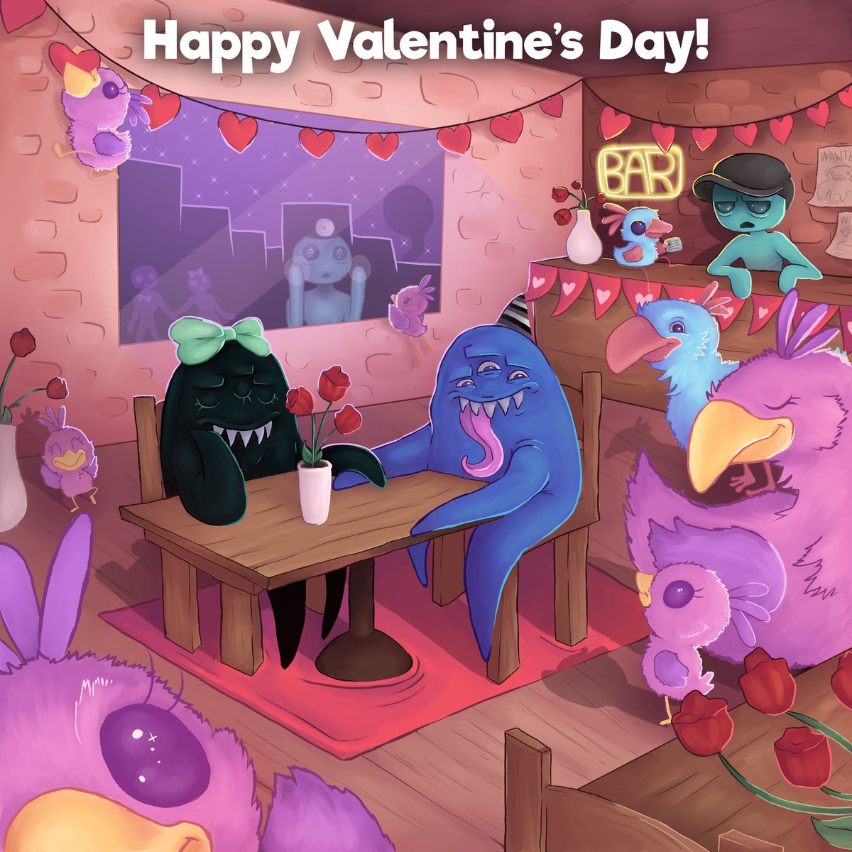 Happy #ValentinesDay from Banban's Kindergarten 🥰!
#gartenofbanban