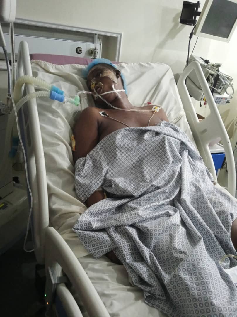 At this point, I can't hold it anymore. <a href="/AlikoDangote/">Aliko Dangote</a>  trailer drivers have been doing a lot.

How can you do this to humans, and you feel it cool. A lady with a promising future has been laid on the bed for over 1 year!

We are still paying bills. The surgery keeps piling up.