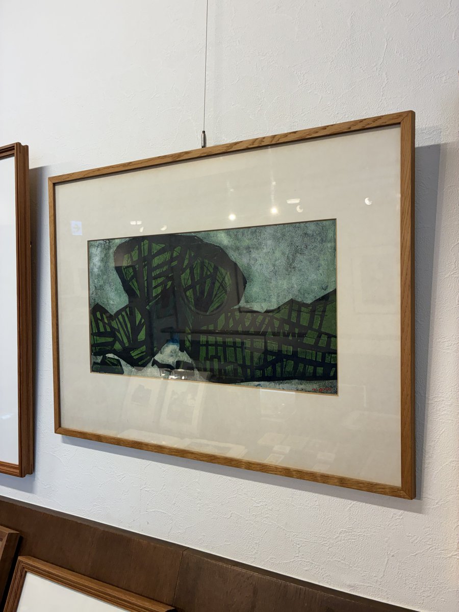 小野忠重「ポンペイの丘」が新入荷しました。 木版 ed.20 直筆サイン