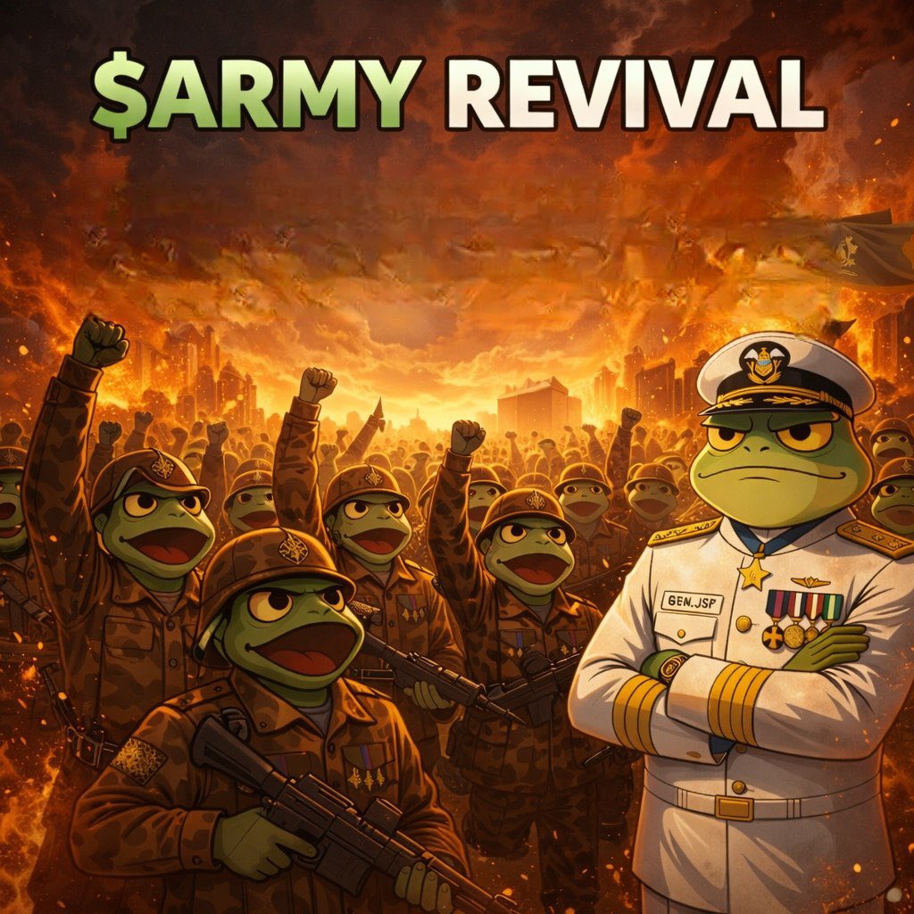 <a href="/LLuciano_BTC/">Lucky</a> That’s when smart positioning starts 

The $ARMY revival is already happening and you don’t want to miss it

Check it out <a href="/armycoinsol/">Army</a>

Ca 3Gdx9LmKZJyciSz3mbge3YKLqskiMG71m1iDMPAwpump