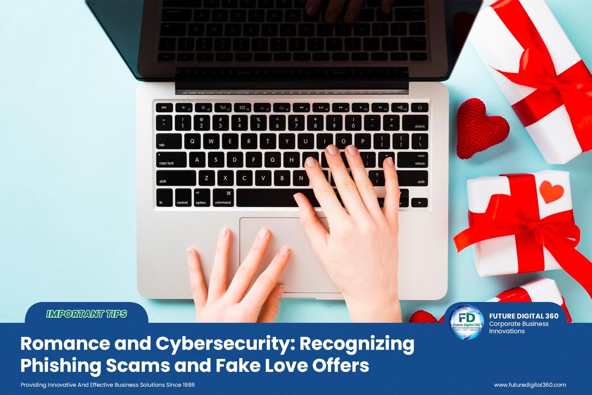 FutureDigitalUS's tweet photo. Love is in the air, but so are scams! 💘 Learn how to spot phishing scams and fake love offers before your heart and wallet are at risk.

Read More: https://t.co/THr3Ht4y0U https://t.co/9nNjPBJlBu