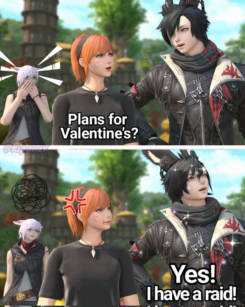 My friends’ Valentine’s talk. 💜

#ffxivmemes #kipunev