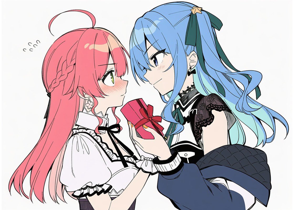 ⚠️ビジネス違反注意

☄️「ふ〜ん、これをあたしに？」
🌸「でゃまれ…あんまりコッチみるな…///」