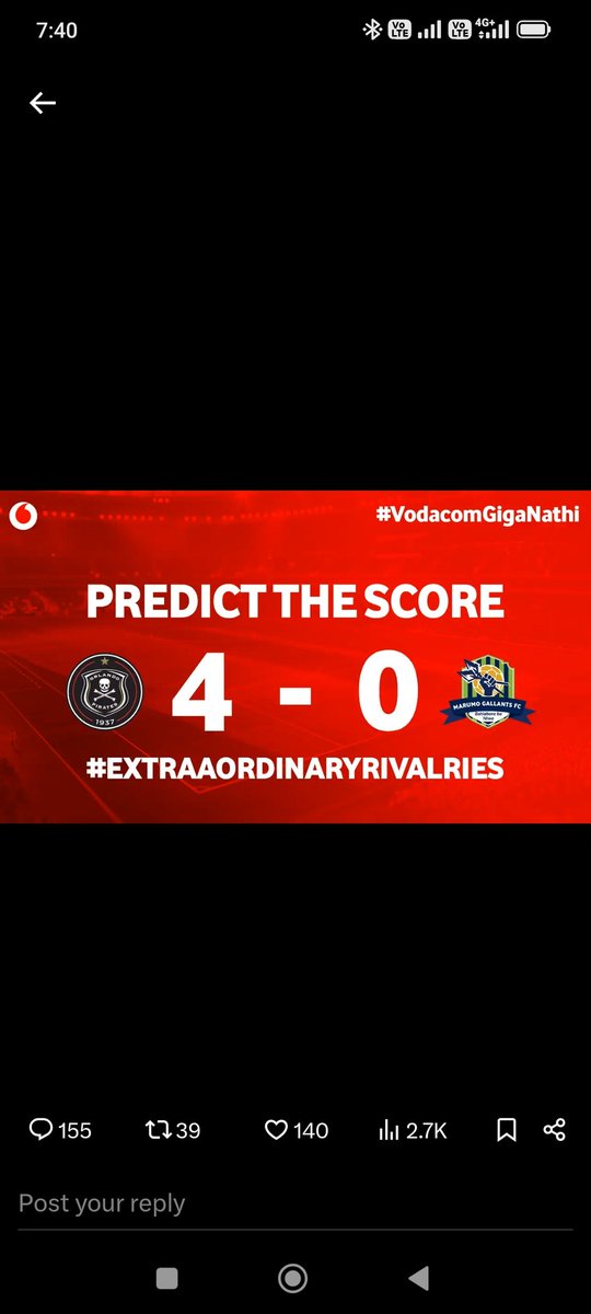 MozzK1's tweet photo. @orlandopirates @Vodacom #VodacomGigaNathi
#0rlandopirates
#OnceAlways
#ValentinesDay2026 https://t.co/lyzMvnO3xH