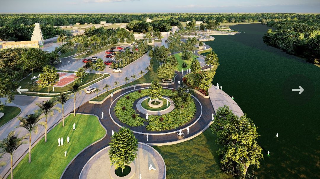 UpdatesChennai's tweet image. Proposed renders of the Thamirabarani riverfront in Tirunelveli spanning across a length of 7kms. Parks, viewing decks, lawns, plaza etc among planned facilities. Tenders called!! #Nellai #Projects